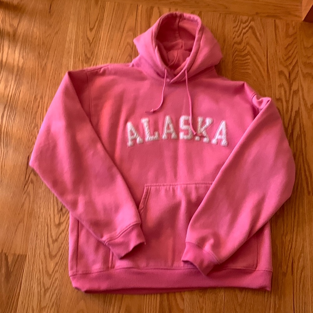 Vintage Alaska Hoodie, Size Large.